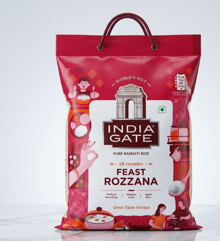India Gate Feast Rozzana Pure Basmati Rice 5kg