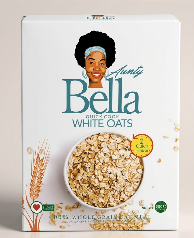 Aunty Bella Quick Cook White Oats (500g)