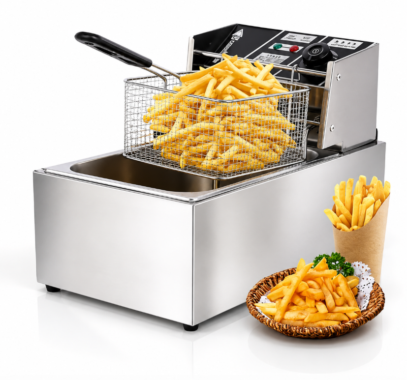 Commercial Electric Stainless Steel Deep Fryer 6L