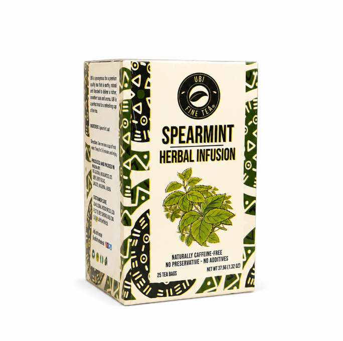 UB1 Fine Tea Spearmint Herbal Infusion – 25 Tea Bags