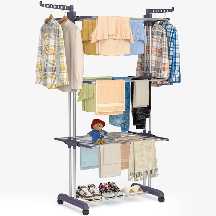 4-Tier Folding Clothes Drying Rack