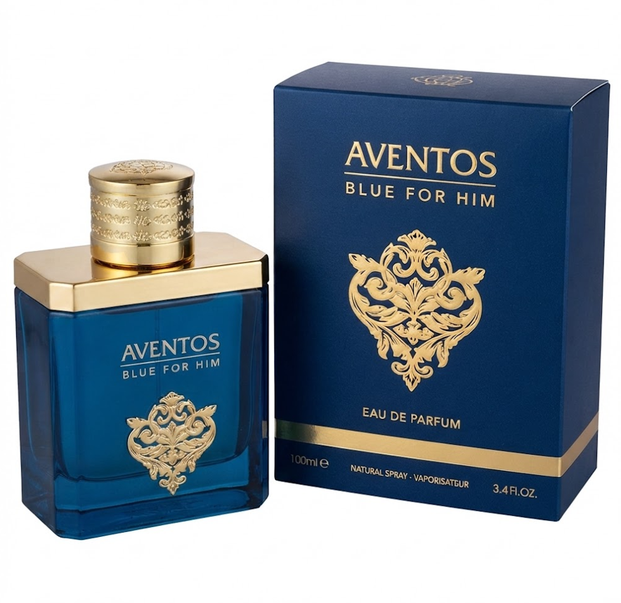 Aventos Blue For Him Eau de Parfum by Fragrance World (100ml)