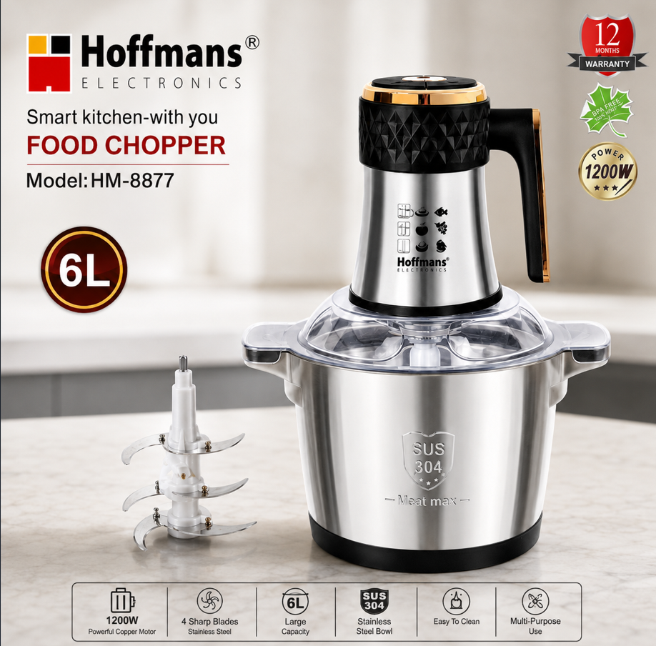 Hoffmans Grinder /food Chopper 6L