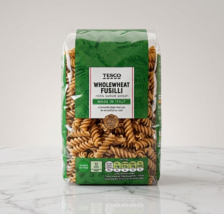Wholewheat Fusilli Pasta 500g
