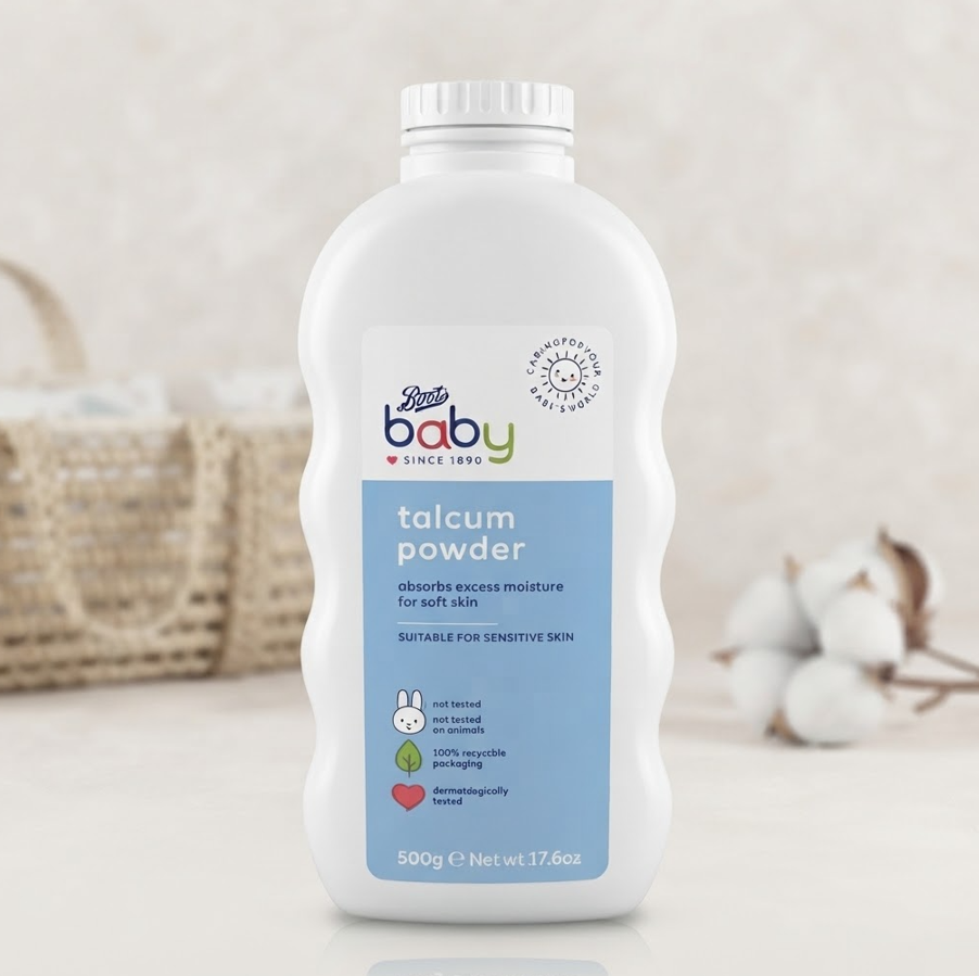 Boots Baby Talcum Powder (500g)