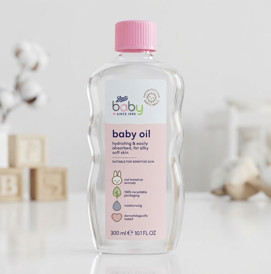 Boots Baby Oil (300ml)
